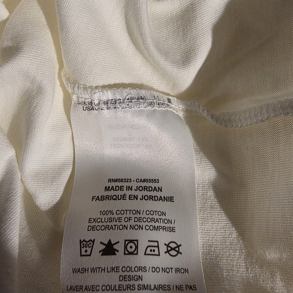 Nike Men's White T-Shirt With Embroidered Logo Size Large - Picture 9 of 9